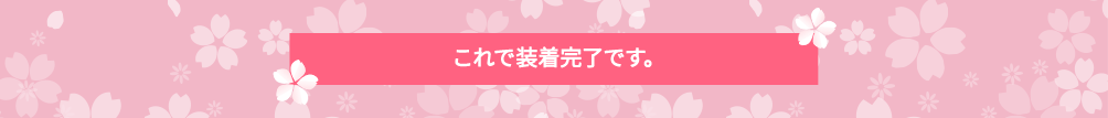 これで装着完了です。